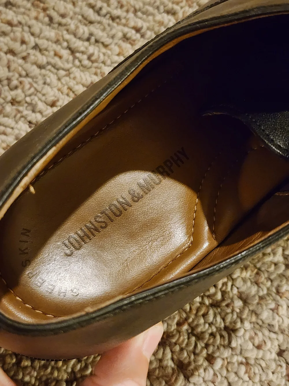 Johnston & Murphy Dress Shoes Flat Black